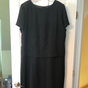 PRIDE AND JOY Long black dress 20W